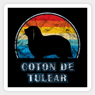 Coton de Tulear Vintage Design Dog Sticker